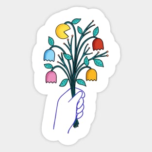 Flowers Retro Sticker